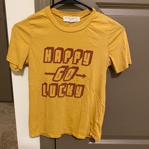 Happy Go Lucky cropped t-shirt